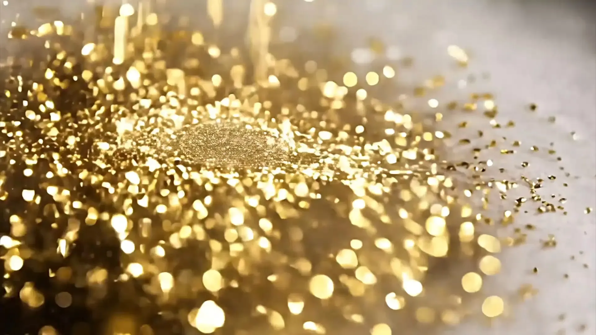 Glimmering Golden Particles Background for Product Reveals and Title Animation